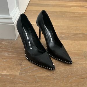 Alexander Wang Women's Rie Studded Leather Pumps